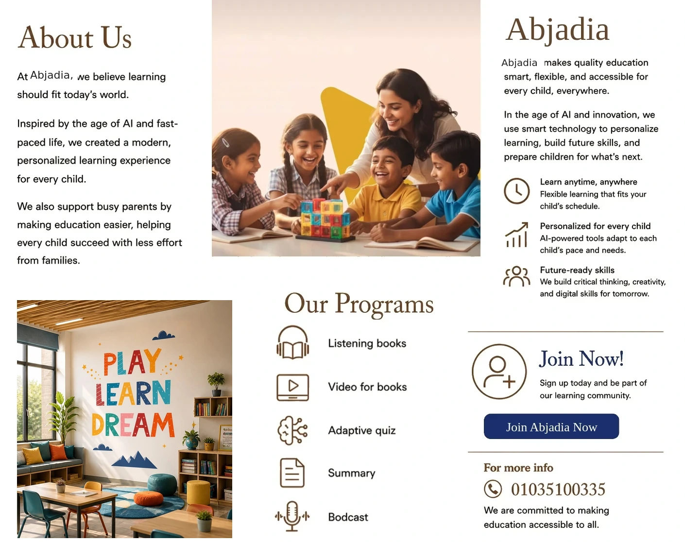 Abjadia — About us, our programs, join now